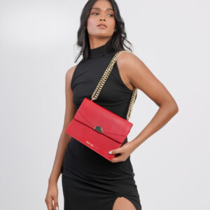 Minimal Luxe Crossbody (Red)