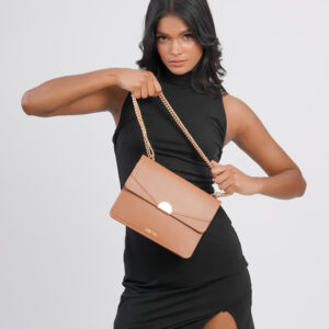 Minimal Luxe Crossbody (Tan)